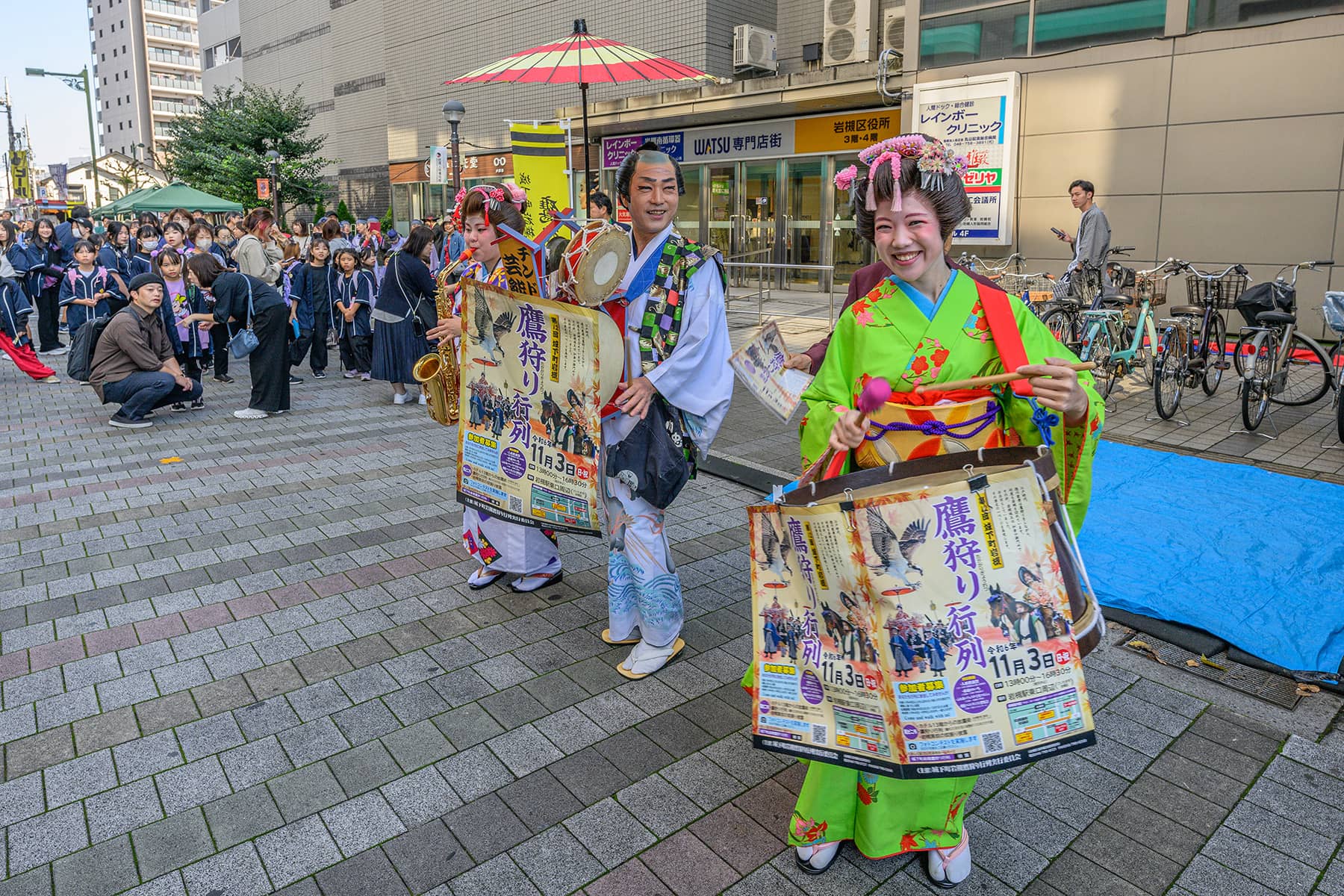 城下町岩槻鷹狩り行列【八雲神社（日光御成道）〜岩槻小学校｜さいたま市岩槻区】 | フォトさいたま